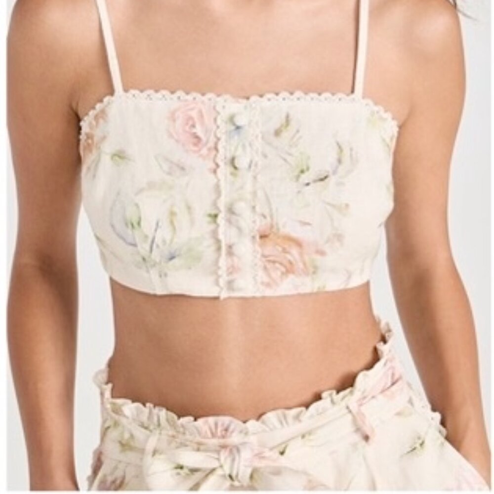 LoveShackFancy Emmalou Crop Top